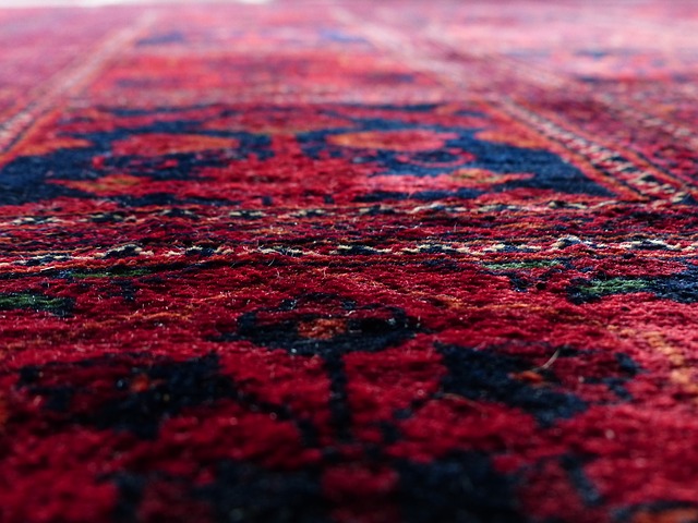 detailní pohled na koberec